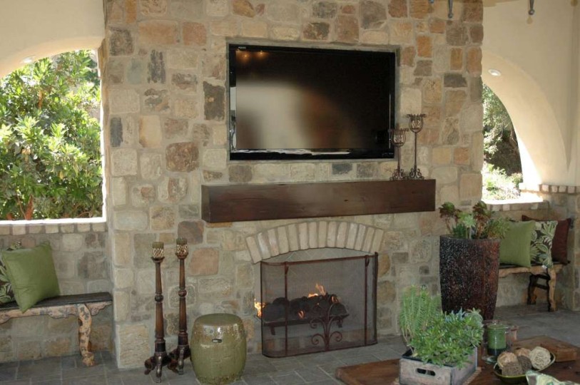 Mason-Lite- Rustic Fireplace Design