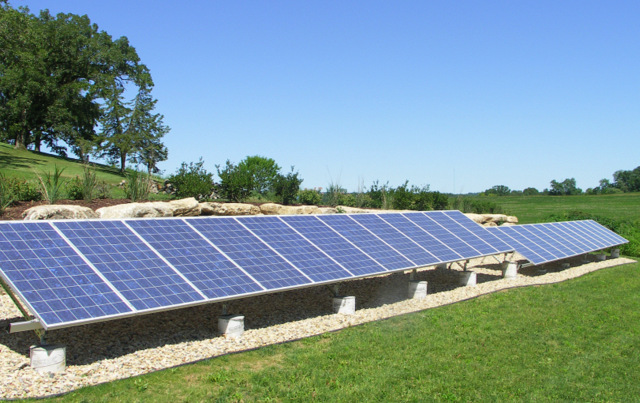 above ground solar panels