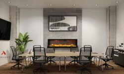 Linear In-Wall Electric Fireplace