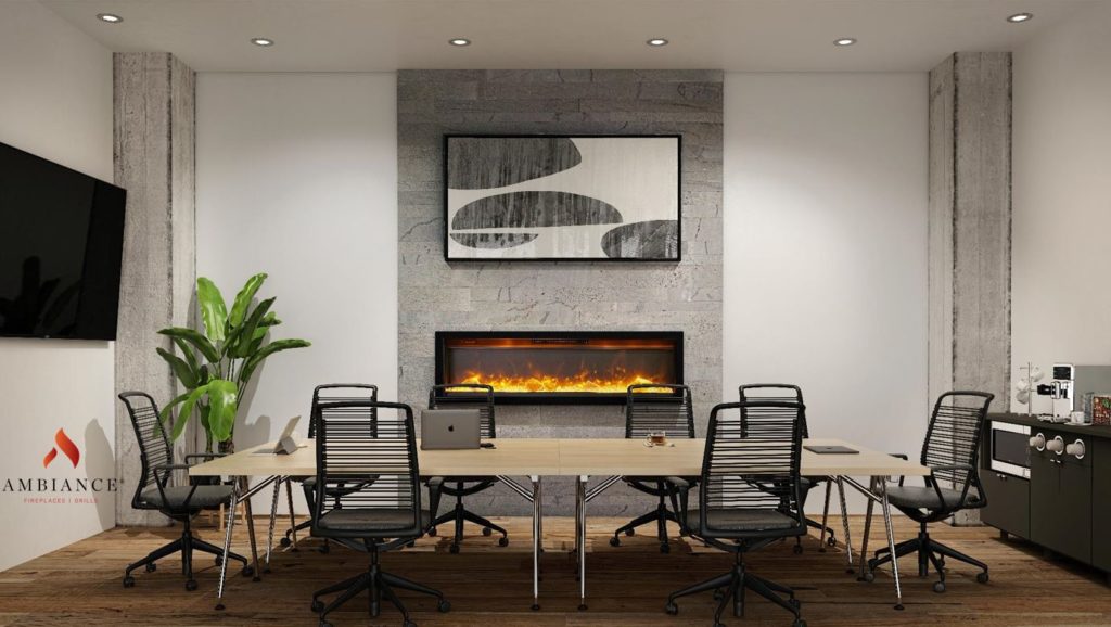 Linear In-Wall Electric Fireplace