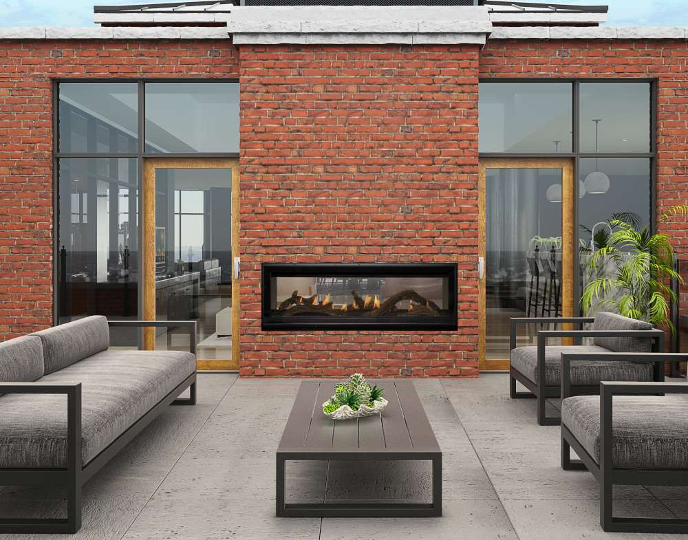 Callaway See-Thru Gas Fireplace